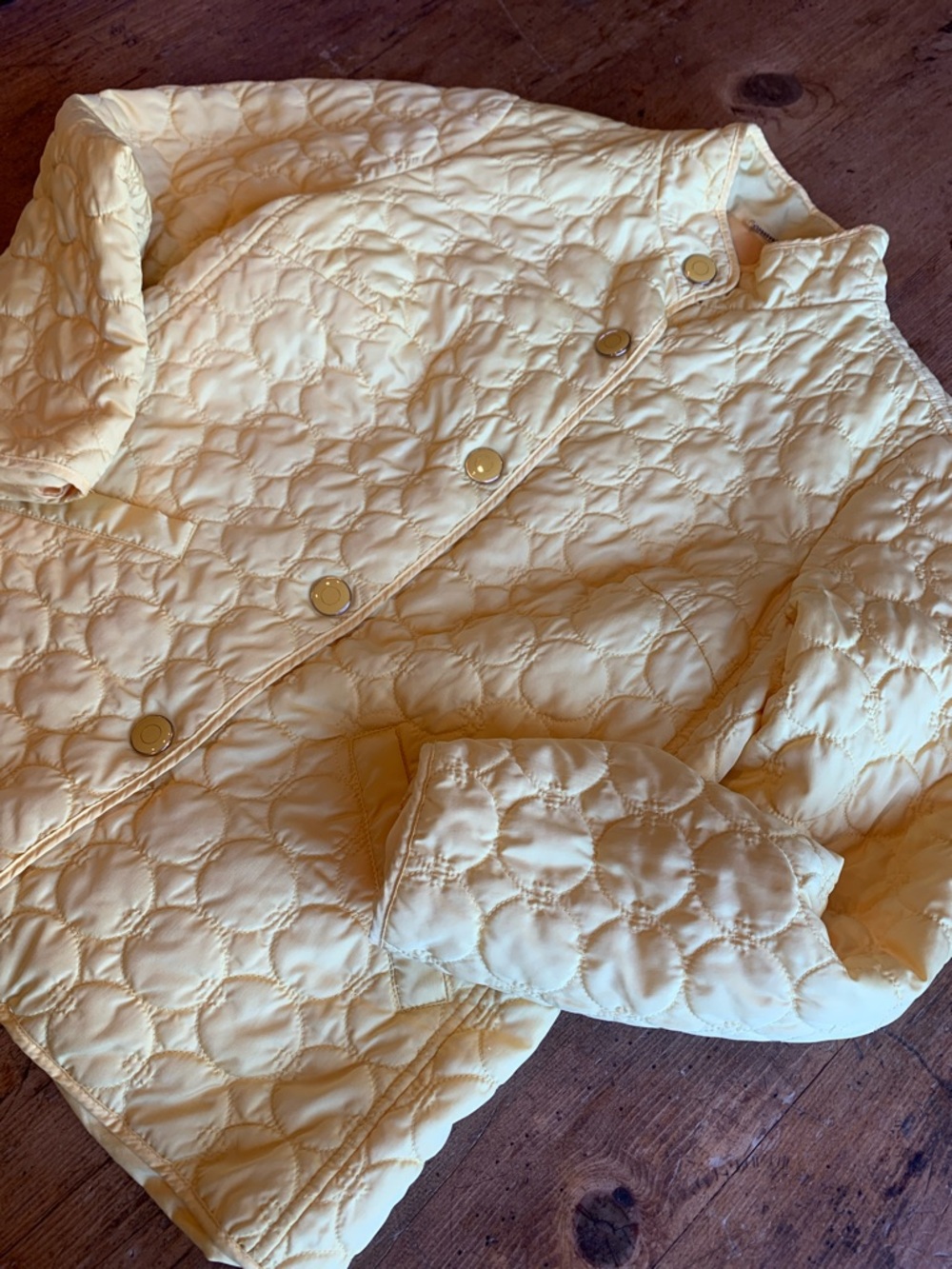 Charter Club Sunny Yellow Quilted Blazer - Picture 3 of 16